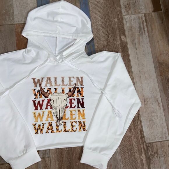 Morgan Wallen Cropped Hoodie Concert T Shirt - Picture 4 of 6